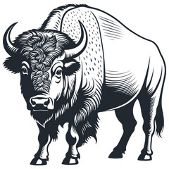 Buffalo, vector illustration