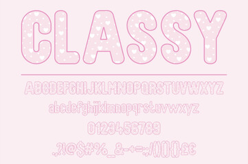 Classy Color Font Set