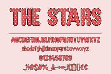 The Stars Color Font Set