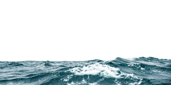 Ocean png border, blue nature, transparent background