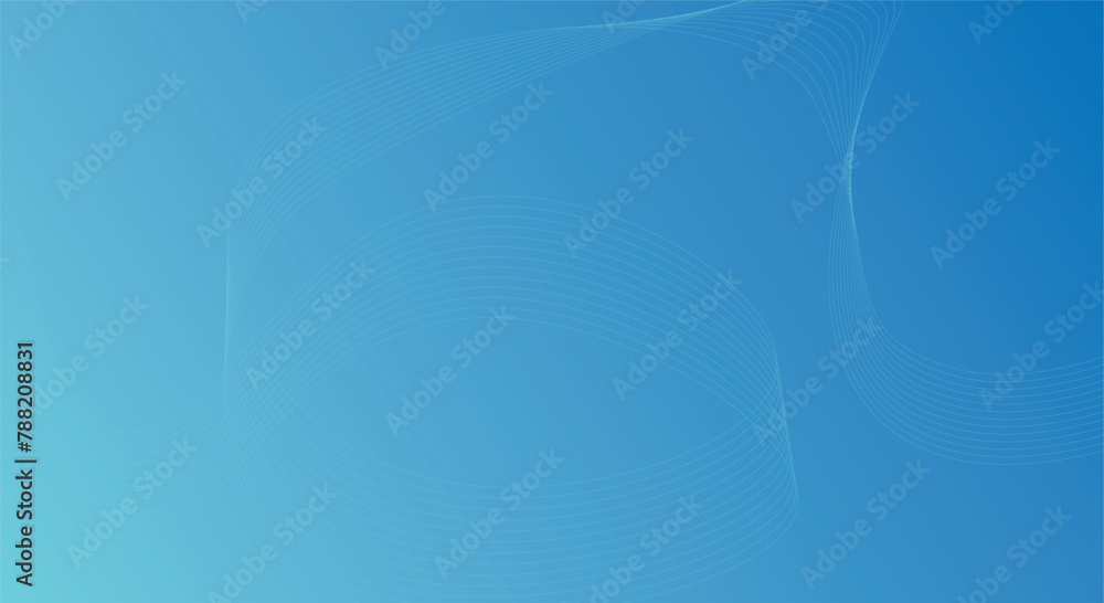 Poster futuristic technology concept dynamic shiny lines shapes modern simple dynamic blue background.