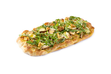 Traditional Roman pinsa with pear, nuts and arugula - 788210820