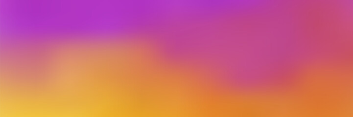 Colorful Abstract Blurry Painted Surface - Yellow, Brown and Purple Wide Scale Gradient Background, Creative Design Template - Illustration in Freely Editable Vector Format