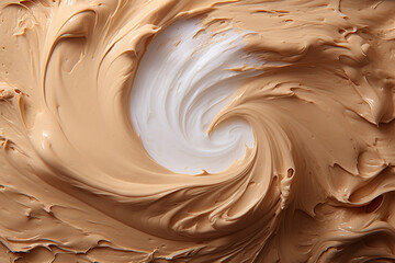 homemade chocolate ice cream texture - Powered by Adobe