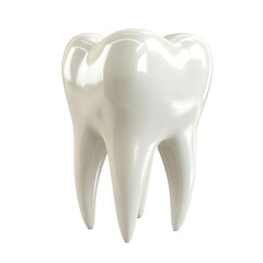 floated 3d render of tooth isolate on transparency background PNG