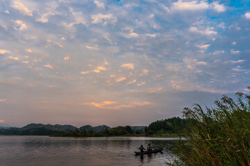 Sunrise at the Lake Mburo, Uganda