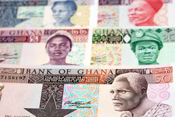 Old Ghanaian cedi a business background