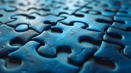 blue puzzle background