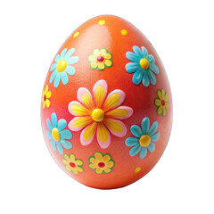 golden easter egg isolated on white