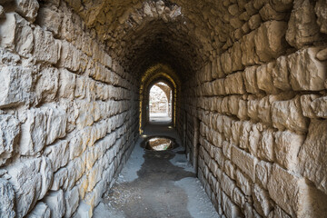 Fototapeta na wymiar Karaka Castle, Jordan, Ancient castles, ancient ruins