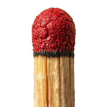 red matches stck on white background