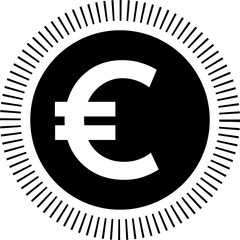 Isolated and 3d euro golden coin sign design