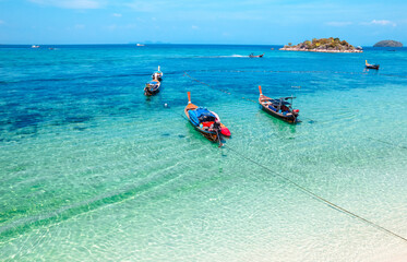Beach and clear sea in summer on Koh Lipe