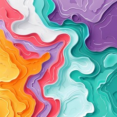 Marbled ink swirls, closeup, vibrant colors, fluid dynamics for artistic background