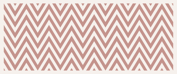 Zigzag pattern in baby pink isolated on white. Chevron stripes background vector illustration.