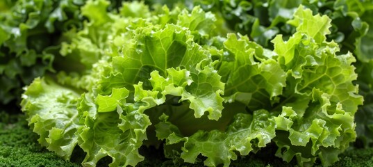 Healthy leafy lettuce flourishing abundantly in controlled greenhouse environment