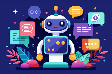 AI-driven chatbot engaging in natural language conversation