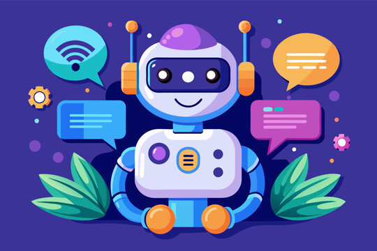 AI-driven chatbot engaging in natural language conversation