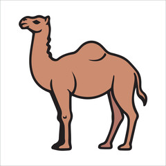 camel Line  filled illustration can be used for logos