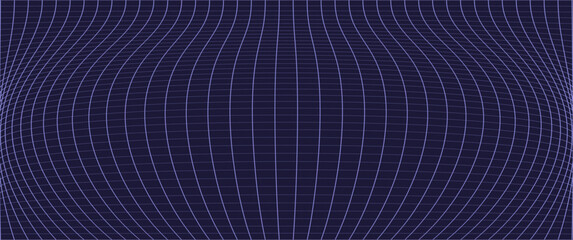 symmetric grid line warped horizontally, wide blue grid line design for background, backdrop, banner