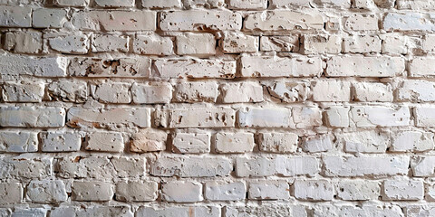 Texture of a white brick wall. Old brick