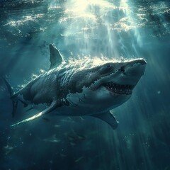 Fototapeta premium great white shark