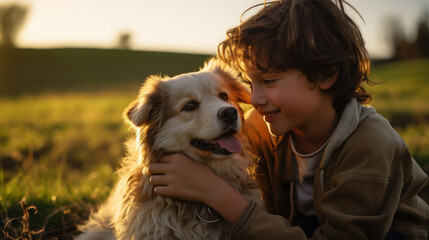 beloved doggie, dog is man's friend, favorite pet, close