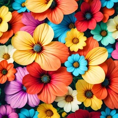 Wallpaper of colorful flowers...