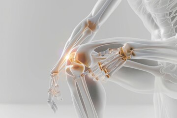 Athletes often undergo biomechanical analysis with 3D models to identify weaknesses in their squat technique that could lead to discomfort in the knee area