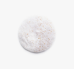 French vanilla meringue cookie isolated