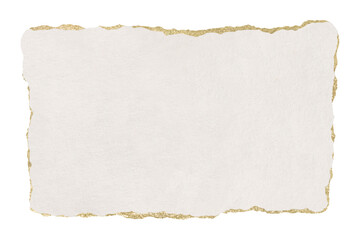 Ripped paper png, rectangular digital paper note on transparent background