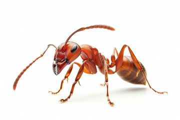 Fire Ant, Isolated on white