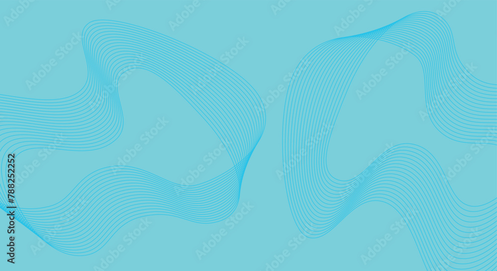Poster abstract blue background with waves.abstract luxury lines shapes overlapping on dark banner. lines s
