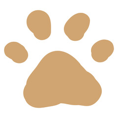 Dog paw png sticker, transparent background