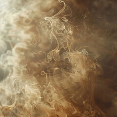 Abstract background of brown smoke AI-generated Image