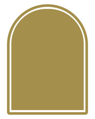 Arch badge png sticker, transparent background