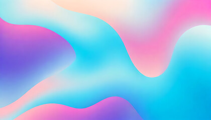Aqua fluid shape background with modern gradient light colors