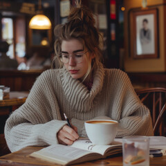 person reading a book