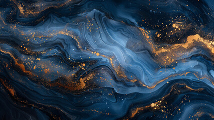 Blue abstract wave background with white background.