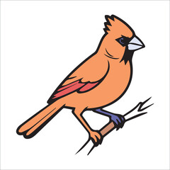 bird Line  filled illustration can be used for logos