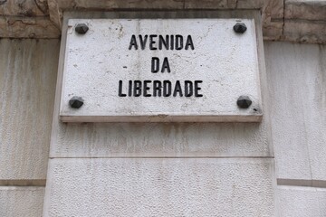 Avenida Da Liberdade street in Lisbon