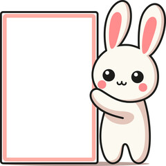 sticker for records with Funny bunny 9