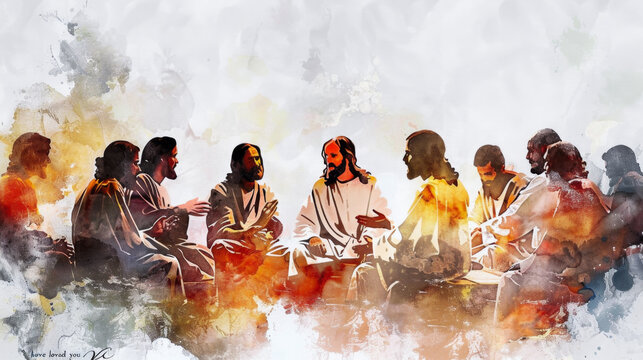 Jesus teaches his disciples to show love to others as he has shown to them.