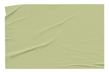 PNG Olive green wrinkled paper, transparent background
