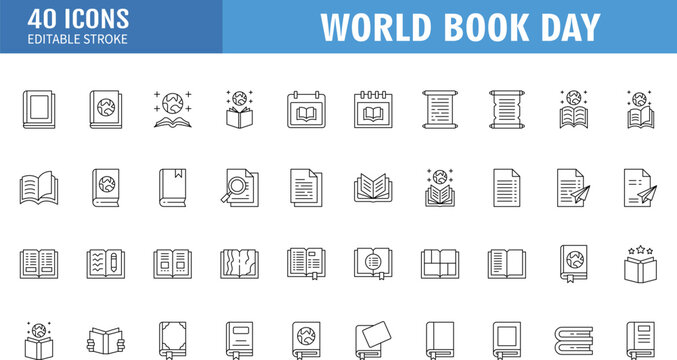 world globe earth planet icon set . book dictionary science  icon symbol template illustration inspiration