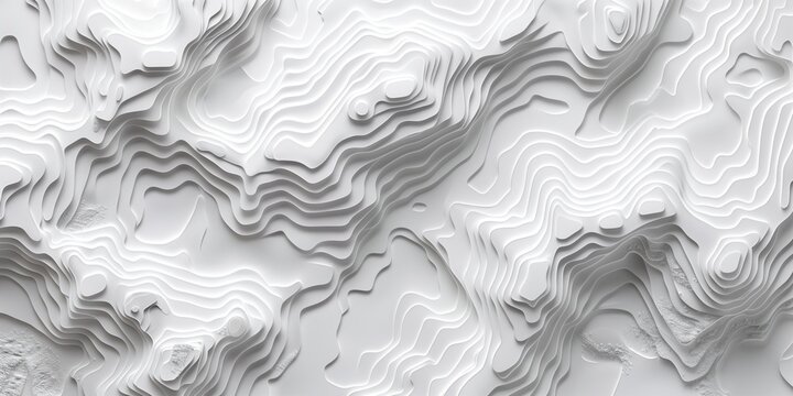white landscape with mountains and hills