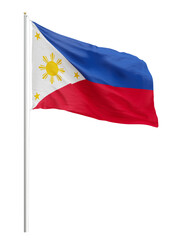 Png flag of the Philippines collage element, transparent background