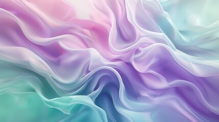 abstract background in vector format with a soft gradient from lavender to mint green, adding a fresh and calming feel to design works - obrazy, fototapety, plakaty
