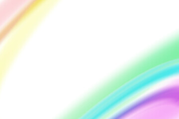 Playful rainbow overlay effect on transparent background, PNG. Colorful, blurred stripes. Color gradient, modern style. Multicolor filter. 3D render.