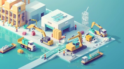 3D Isometric Flat Vector Conceptual Illustration of Occupational Safety, HSE - Health Safety Environment 